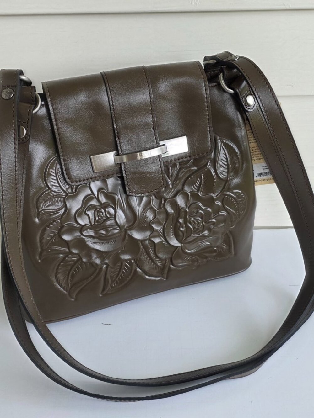 NWT Patricia Nash Larone shoulder bag mushroom brown - Picture 6 of 14